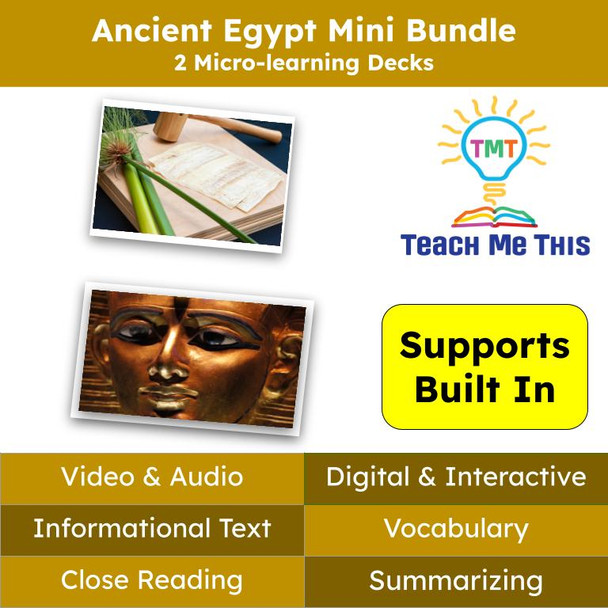 Ancient Egypt Informational Text Reading Passage and Activities BUNDLE