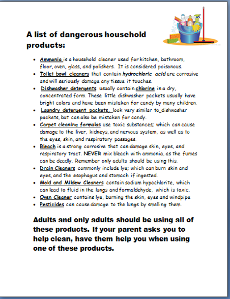 Medication and Household Products Safety