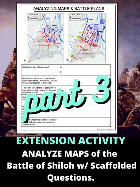 Civil War Battles and Leaders VIDEO Lesson & Map Activity