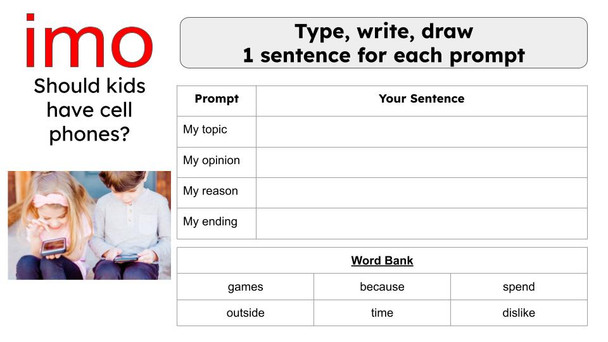 Opinion Writing Prompts and Graphic Organizers Volume 2