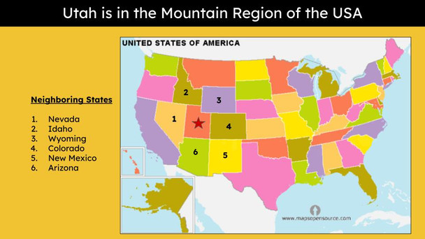 Utah (50 States and Capitals) Informational Text and Activities