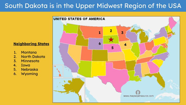 South Dakota (50 States and Capitals) Informational Text and Activities