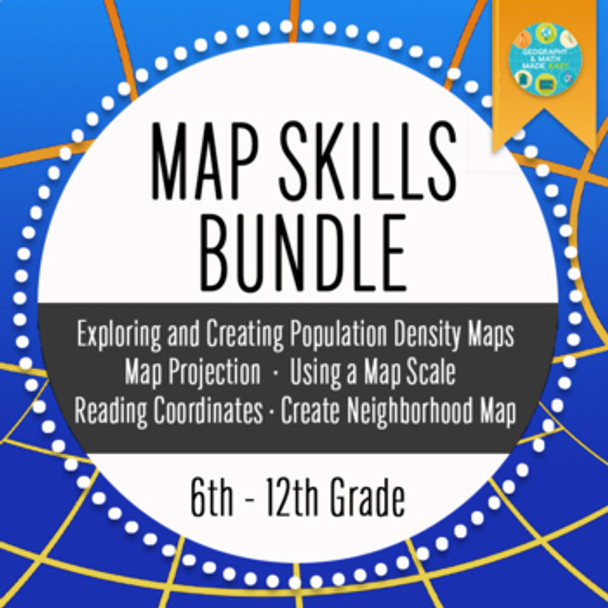 Map Skills Bundle For Middle School & High School
