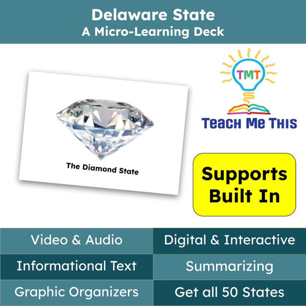 Delaware (50 States and Capitals) Informational Text and Activities