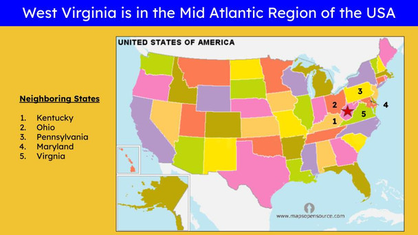 West Virginia (50 States and Capitals) Informational Text and Activities