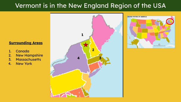 Vermont (50 States and Capitals) Informational Text and Activities