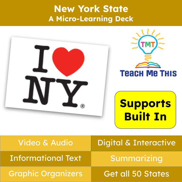 New York (50 States and Capitals) Informational Text and Activities