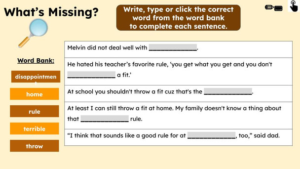 You Get What You Get Read Aloud Activities
