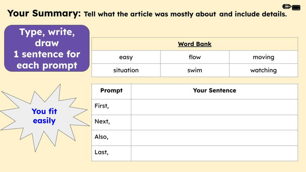 Go With The Flow Figurative Language Reading Passage and Activities
