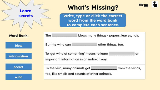 Get Wind of Something Figurative Language Reading Passage and Activities