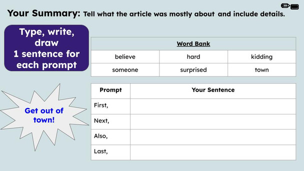 Get Out of Town Figurative Language Reading Passage and Activities