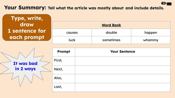 Double Whammy Figurative Language Reading Passage and Activities