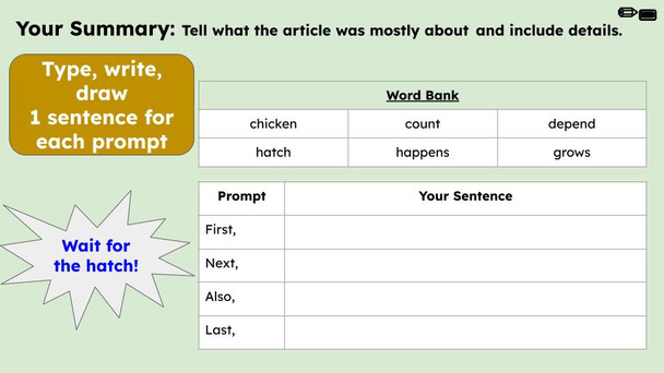 Don't Count Your Chickens Before They Hatch Figurative Language Reading Passage and Activities