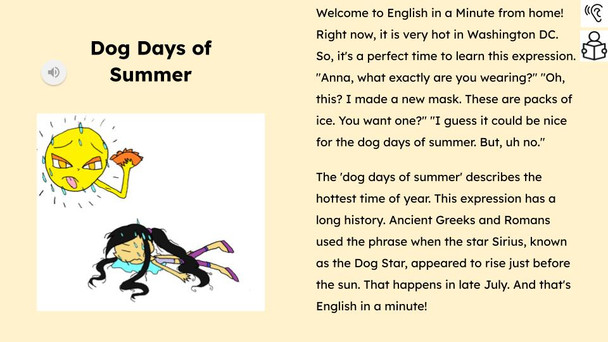 Dog Days of Summer Figurative Language Reading Passage and Activities