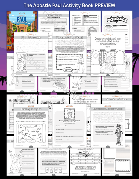 The Apostle Paul Activity Book