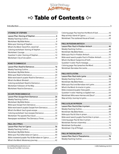 Curriculum | The Apostle Paul Bible Studies for Grades 3-6