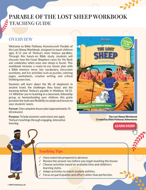 Bible Parable: The Lost Sheep Workbook