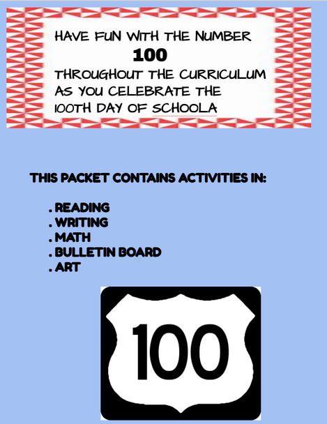 100th Day of School Fun Activities