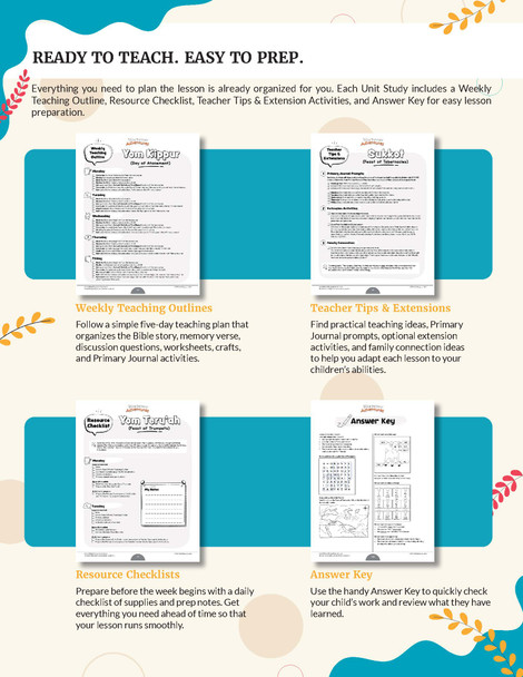 The Fall Feasts Bible Curriculum for Grades K-2