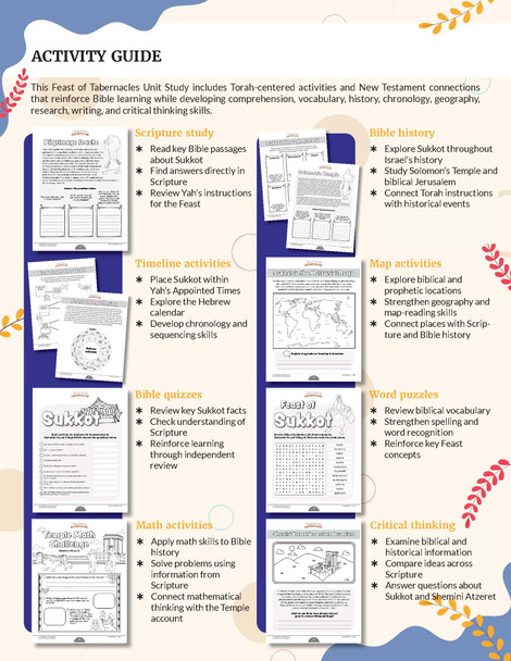 Unit Study | Feast of Tabernacles (Grades 3-6)