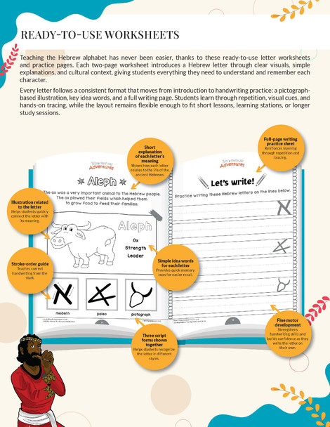 Learning Hebrew: The Alphabet Activity Book