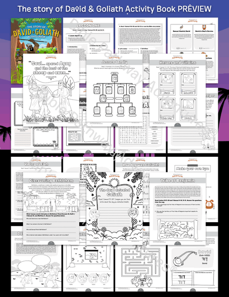 David and Goliath Activity Book