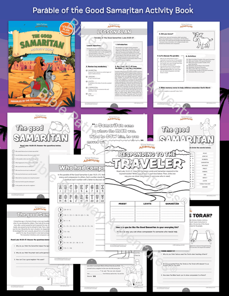 Bible Parable: The Good Samaritan Activity Book