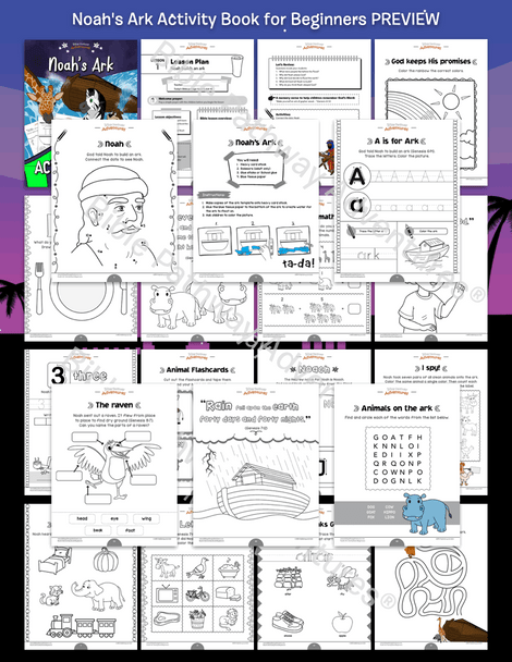 Noah's Ark Activity Book for Beginners Noah's Ark Activity Book for Beginners