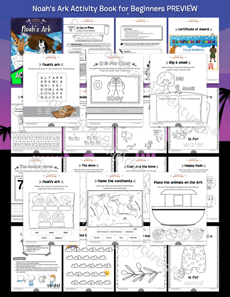 Noah's Ark Activity Book for Beginners Noah's Ark Activity Book for Beginners