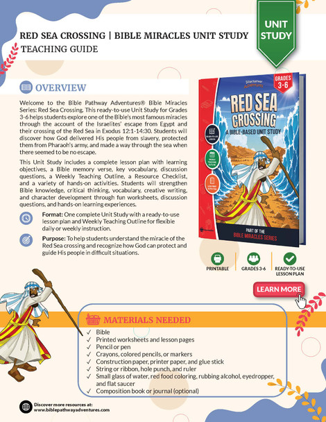 Unit Study | Red Sea Crossing (Grades 3-6)