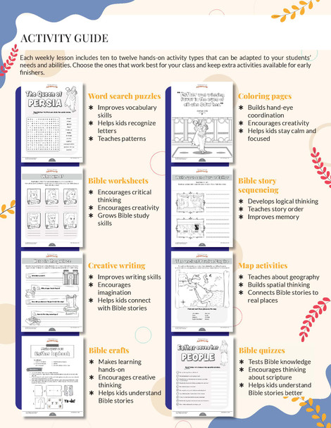 The Story of Esther Activity Book
