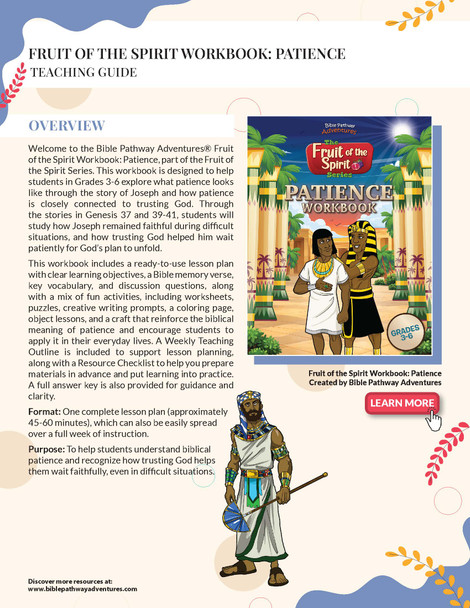 Patience: Fruit of the Spirit Workbook