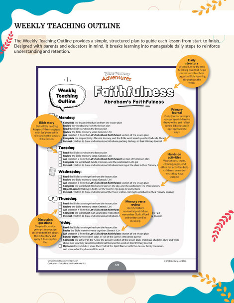 Fruit of the Spirit Bible Curriculum for Homeschool & Classroom | Grades K-2