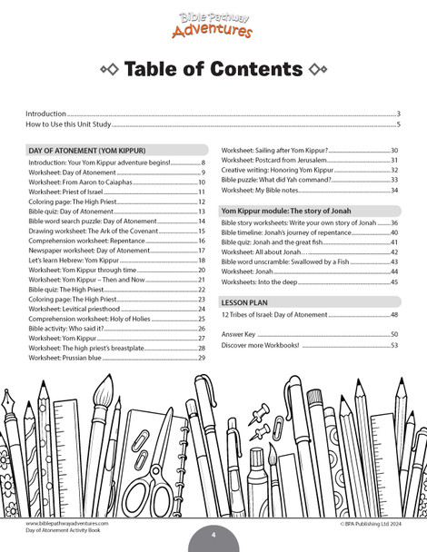 Unit Study | Day of Atonement (Grades 3-6)