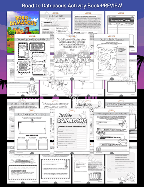 Road to Damascus Activity Book (kids ages 6-12)