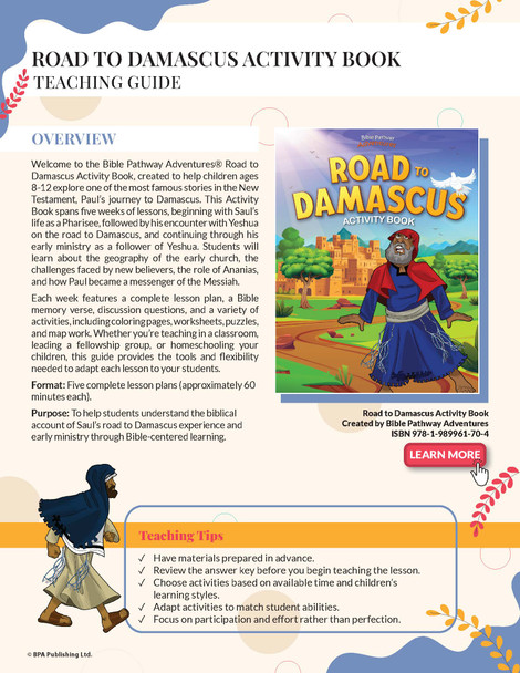 Road to Damascus Activity Book 