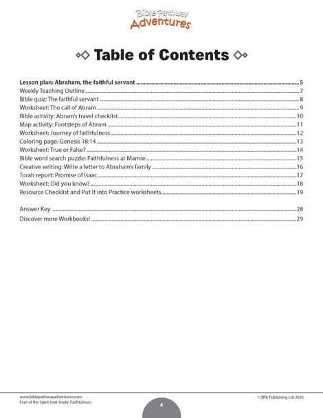Unit Study | Faithfulness: Fruit of the Spirit (Grades 3-6)