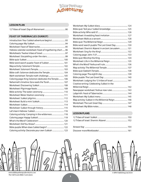 The Fall Feasts Bible Curriculum | Grades 3-6