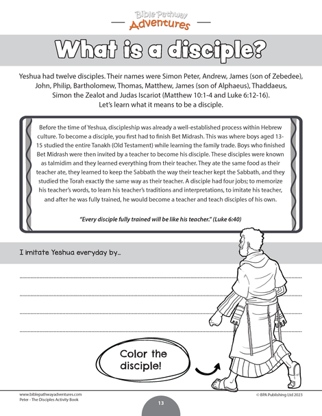 Peter: The Disciple Activity Book