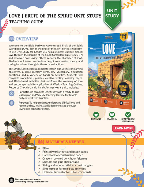 Unit Study | Love: Fruit of the Spirit (Grades 3-6)