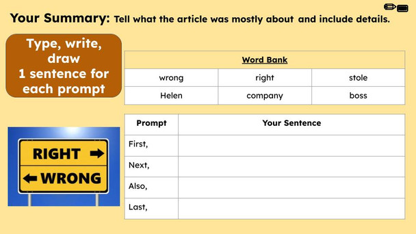 Two Wrongs Don't Make A Right Figurative Language Reading Passage and Activities