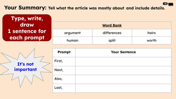 To Split Hairs Figurative Language Reading Passage and Activities