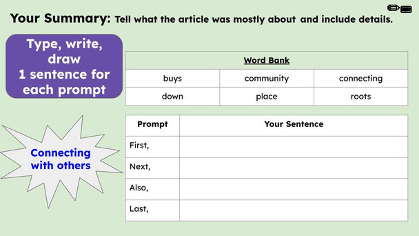 Put Roots Down Figurative Language Reading Passage and Activities