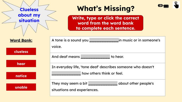 Tone Deaf Figurative Language Reading Passage and Activities