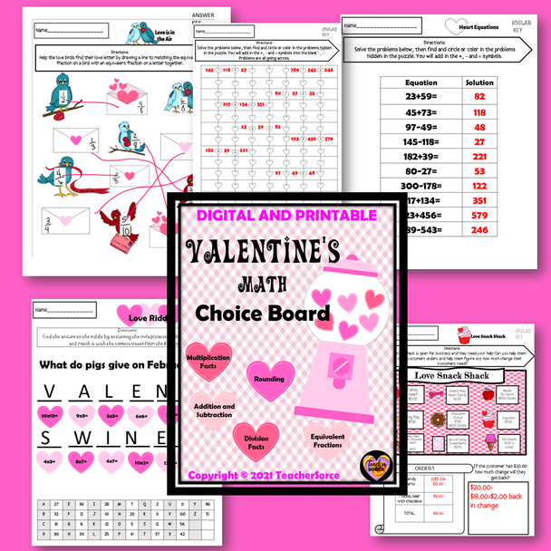 February Third Grade Bundle of Activities