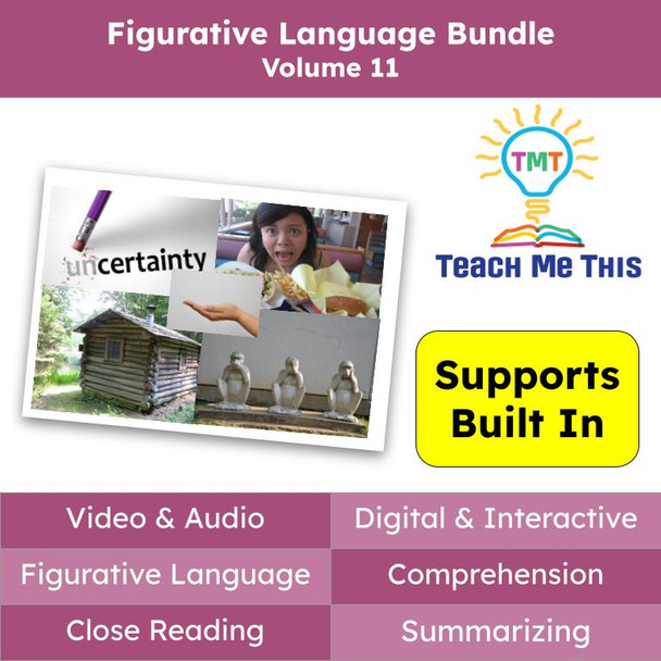 Figurative Language Reading Passages and Activities BUNDLE Volume 11