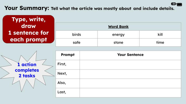 Kill Two Birds With One Stone Figurative Language Reading Passage and Activities