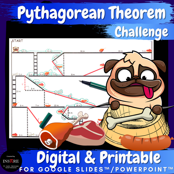 Pythagorean Theorem Worksheet | Math Game | Math Challenge | Printable & Digital