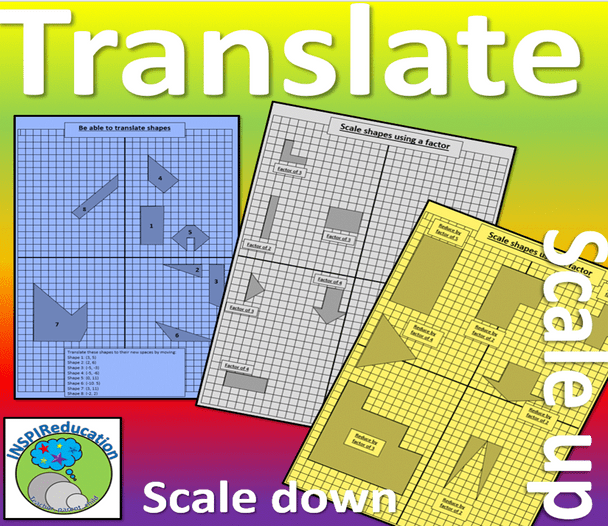 MATH COORDINATES: BUNDLE - Escape Room, Translate, Rotate, Reflect and Plot in 1, 2 and 4 Quadrants