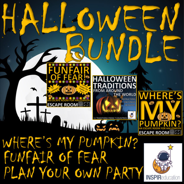 HALLOWEEN ACTIVITY PACK BUNDLE: 3 to choose from, hours of fun!